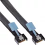InLine 27662B Serial Attached SCSI (SAS) -kaapeli 0,75 m 24 Gbit/s musta, sininen, harmaa