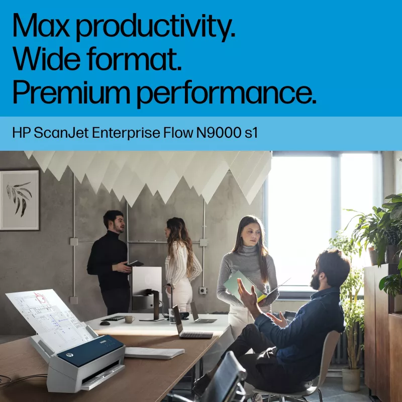 HP ScanJet Enterprise Flow 9000 s1 arkinsyöttöskanneri 600 x 600 DPI