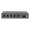 LevelOne GEP-0625 verkkokytkin hallitsematon 2.5G Ethernet (100/1000/2500) Power over Ethernet (PoE) musta