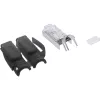 InLine puristusliitin Cat.6A RJ45 suojattu, 3-osainen musta 10 kpl:n pakkaus