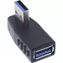 Kulmamallinen 270° USB 3.2 Gen 1 -adapteri InLine 35300U — USB Type-A – Type-A, kulmaliitäntä