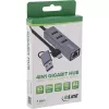 InLine 33380S USB-keskitin USB 3.2 Gen 1 (3.1 Gen 1) Type-A + Type-C 5000 Mbit/s harmaa