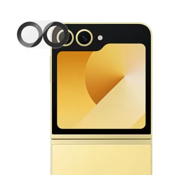 Kameraobjektiivin suojus PanzerGlass PicturePerfect Samsung Galaxy Z Flip7 FE:lle — karkaistu lasi, silikoni, läpinäkyvä, 1 kpl