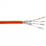 Verkkokaapeli InLine 70220I RJ45 Cat.7 600MHz 1m oranssi