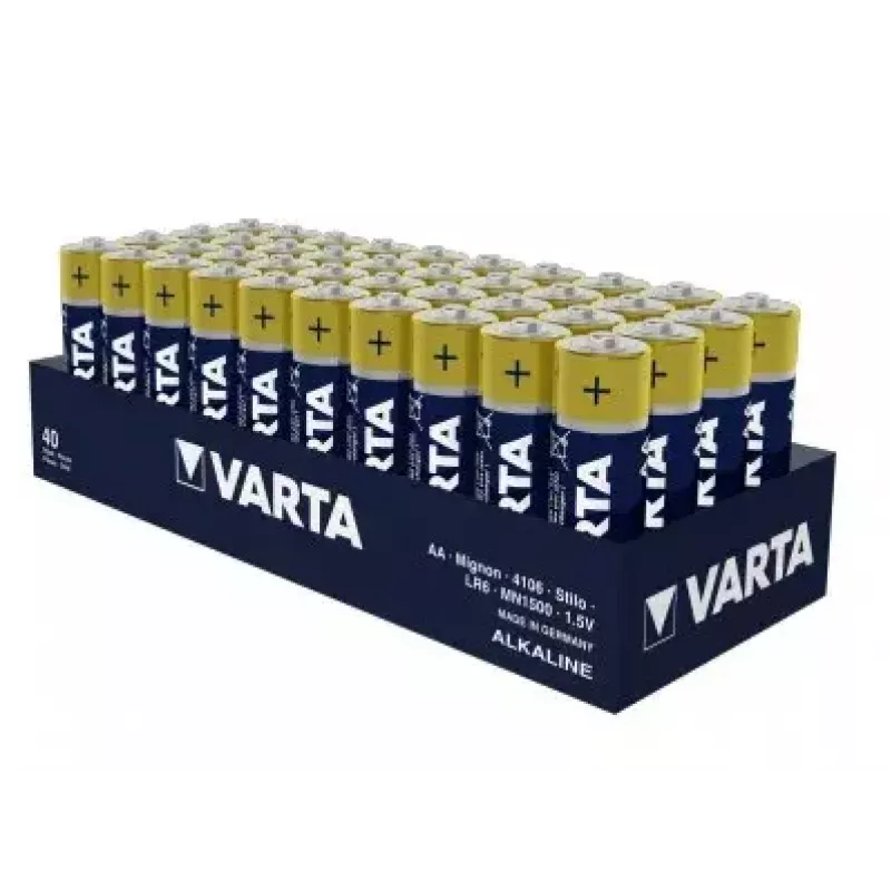 Kertakäyttöparisto Varta Longlife AA folio 40