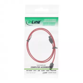 InLine SATA-kaapeli 150 / 300 / 600 S-ATA -liitännöille lukituksella 0,7 m