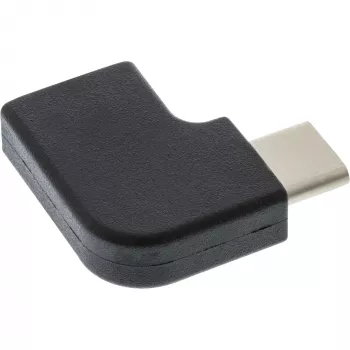 InLine USB 3.2 Gen.2 -adapteri, USB-C -pistoke / USB-C -liitäntä, kulmamalli