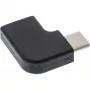 InLine USB 3.2 Gen.2 -adapteri, USB-C -pistoke / USB-C -liitäntä, kulmamalli