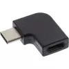 InLine USB 3.2 Gen.2 -adapteri, USB-C -pistoke / USB-C -liitäntä, kulmamalli