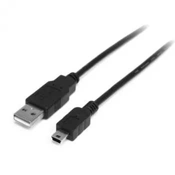 StarTech.com 2 m Mini-USB-2.0-kaapeli – A - Mini-B – M/M, 2 m, USB A, Mini-USB B, USB 2.0, pistoke/pistoke, musta
