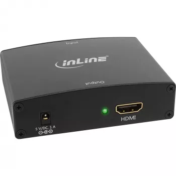 InLine muunnin VGA + audio HDMI-tuloon VGA- ja RCA-audiolähtöön