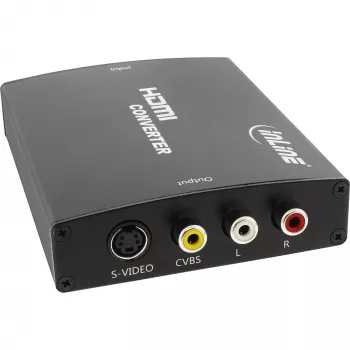 InLine HDMI - S-Video -muunnin + RCA-audiomuunnin