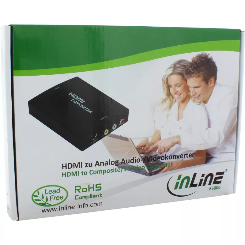 InLine HDMI - S-Video -muunnin + RCA-audiomuunnin