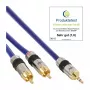 InLine audiokaapeli Premium 2x RCA-pistoke / 3,5 mm plugi kullattu 15 m
