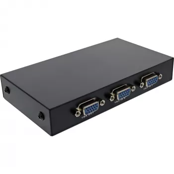 InLine VGA-kytkin manuaalinen 2-porttinen 15-napainen Sub-D HD 1920 x 1440