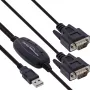 InLine USB 2.0 - 2x sarjaporttikaapeli USB Type-A - 2x 9-pin Sub-D uros 1,5 m