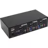 InLine Desktop KVM -kytkin 2 porttia DisplayPort USB 3.0 -keskitin audiotoiminnolla