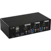 InLine Desktop KVM -kytkin, 2 porttia, HDMI, USB 3.0 -keskitin, audiotoiminnolla