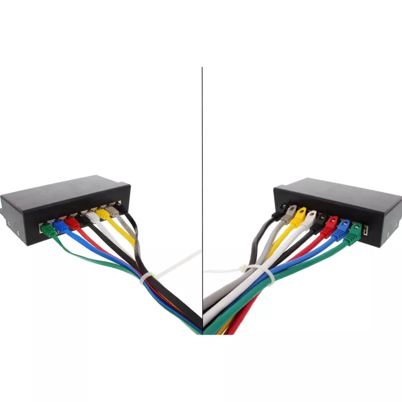 InLine litteä ultraslim-verkkokaapeli U/UTP Cat.6 gigabittivalmis harmaa 1,5 m