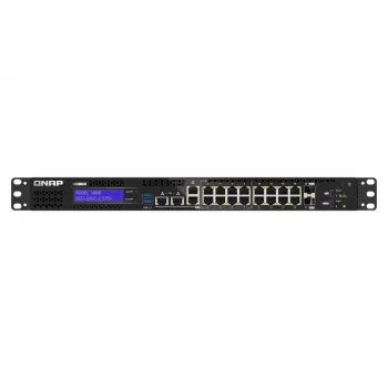 QNAP QGD-1602-C3758-16G verkkokytkin hallittava L2 2.5G Ethernet (100/1000/2500) musta, harmaa