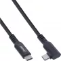 InLine USB 3.2 Gen.1 -kaapeli, USB Type-C -pistoke/pistoke kulma VR:lle, musta, 5 m