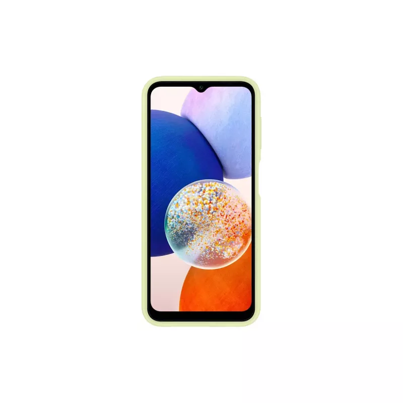 Samsung EF-OA146 korttitaskullinen takakuori Galaxy A14 / A14 5G -puhelimille, TPU, lime