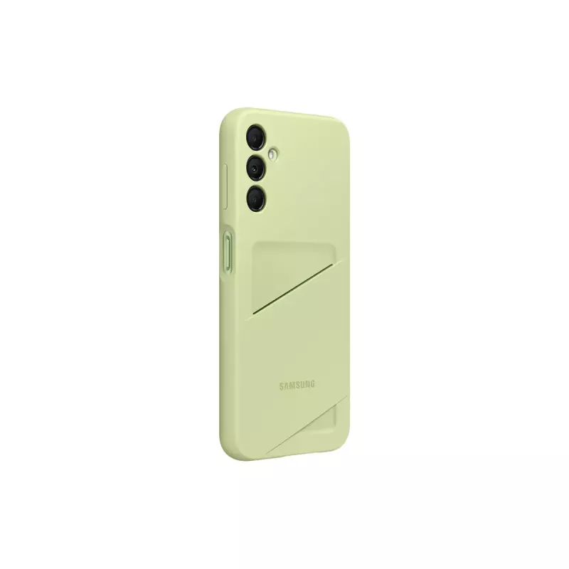 Samsung EF-OA146 korttitaskullinen takakuori Galaxy A14 / A14 5G -puhelimille, TPU, lime