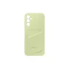 Samsung EF-OA146 korttitaskullinen takakuori Galaxy A14 / A14 5G -puhelimille, TPU, lime