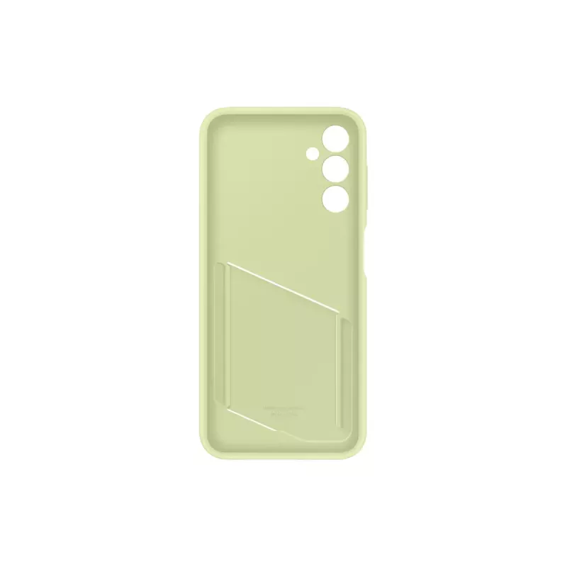 Samsung EF-OA146 korttitaskullinen takakuori Galaxy A14 / A14 5G -puhelimille, TPU, lime