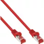 InLine B-76402R Bulk-pakkaus, 40 patch-kaapelia, S/FTP PiMf, Cat.6, 250 MHz, PVC, kupari, punainen