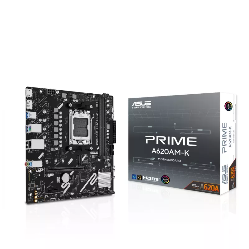 Emolevy ASUS PRIME A620AM-K Socket AM5 microATX DDR5, 2 DIMM, max 128 GB, A620A-piirisarja
