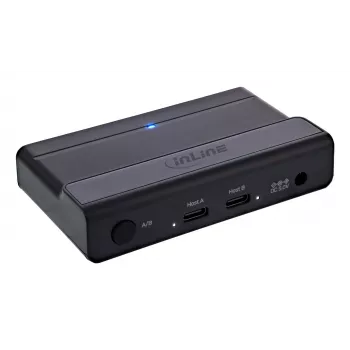 InLine 60604I USB-C-jakokytkin ja 4-porttinen USB-keskitin