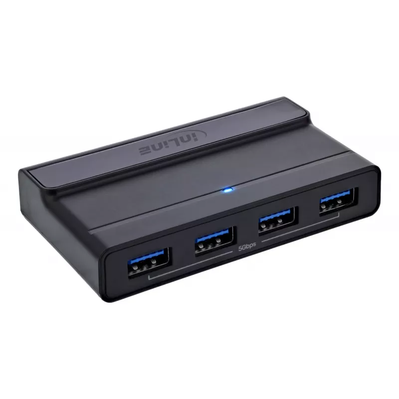 InLine 60604I USB-C-jakokytkin ja 4-porttinen USB-keskitin