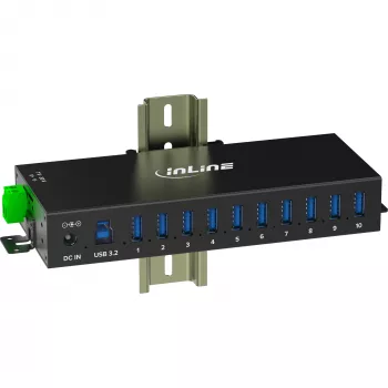 InLine 35396C USB-keskitin USB 3.2 Gen 1 (3.1 Gen 1) Type-B 5000 Mbit/s musta