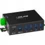 InLine 35396A USB-keskitin USB 3.2 Gen 1 (3.1 Gen 1) Type-B 5000 Mbit/s musta