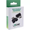 InLine 33446T kaapeliadapteri USB Type-E Key A, 20-napainen USB 3.0 header, 19-napainen musta