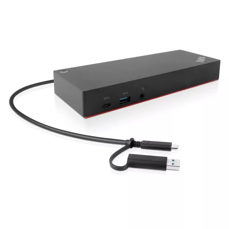Lenovo 40AF0135US ThinkPad Hybrid USB-C ja USB-A -telakointiasema, 2x HDMI, 2x DP, 1GbE, 135 W, US