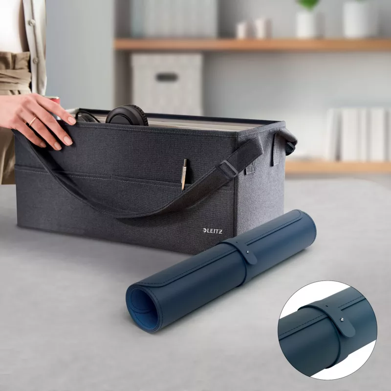 Pöytämatto LEITZ Large Desk Mat, PVC, tummansininen, 400 x 800 x 2 mm