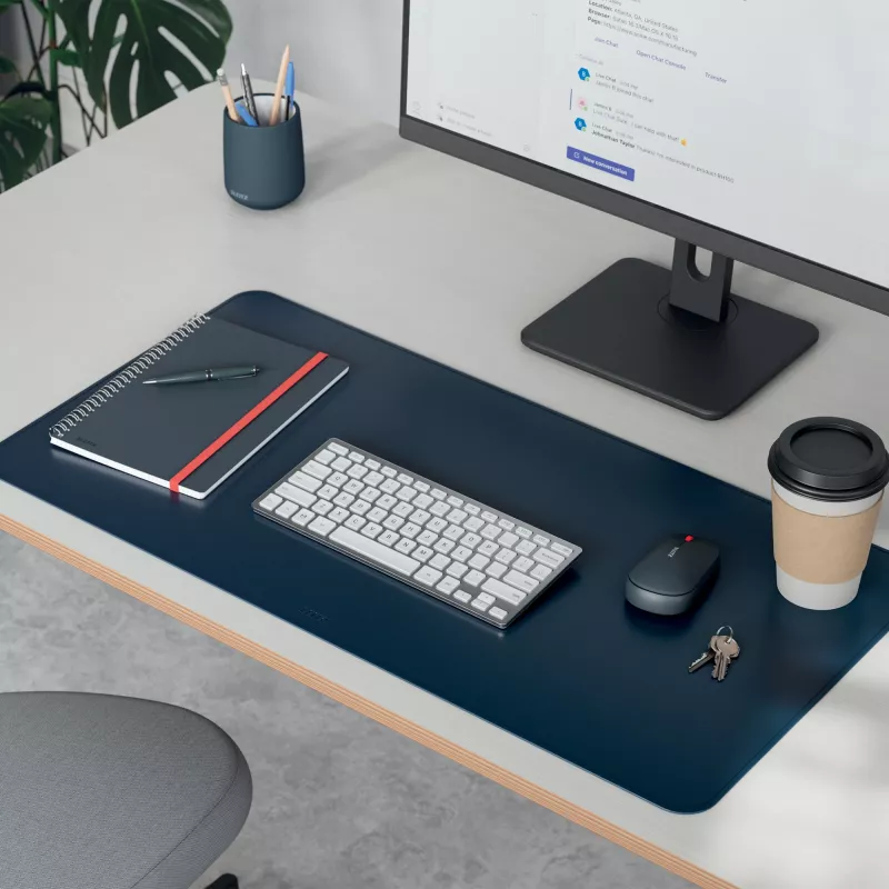 Pöytämatto LEITZ Large Desk Mat, PVC, tummansininen, 400 x 800 x 2 mm