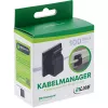 InLine 59971G kaapeliorganisaattori yleismalli kaapelikoukku musta 100 kpl