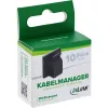 InLine 59971E kaapelinhallinta yleismalli kaapelikoukku musta 10 kpl