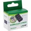 InLine 59971J kaapeliorganisaattori yleismalli kaapeliklipsi musta 5 kpl
