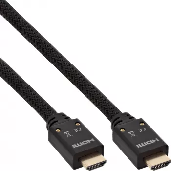 InLine HDMI-aktiivikaapeli, HDMI-High Speed Ethernetillä, M/M, nylonpunos, 15 m