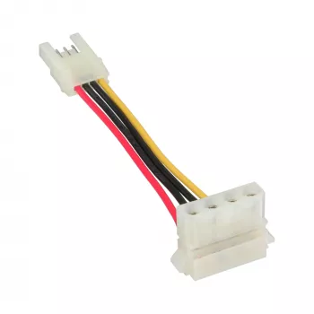 InLine virtasovitin sisäinen floppy naaras / Molex 4-pin uros 0,06 m