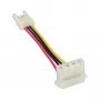 InLine virtasovitin sisäinen floppy naaras / Molex 4-pin uros 0,06 m