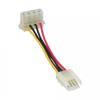 InLine virtasovitin sisäinen floppy naaras / Molex 4-pin uros 0,06 m