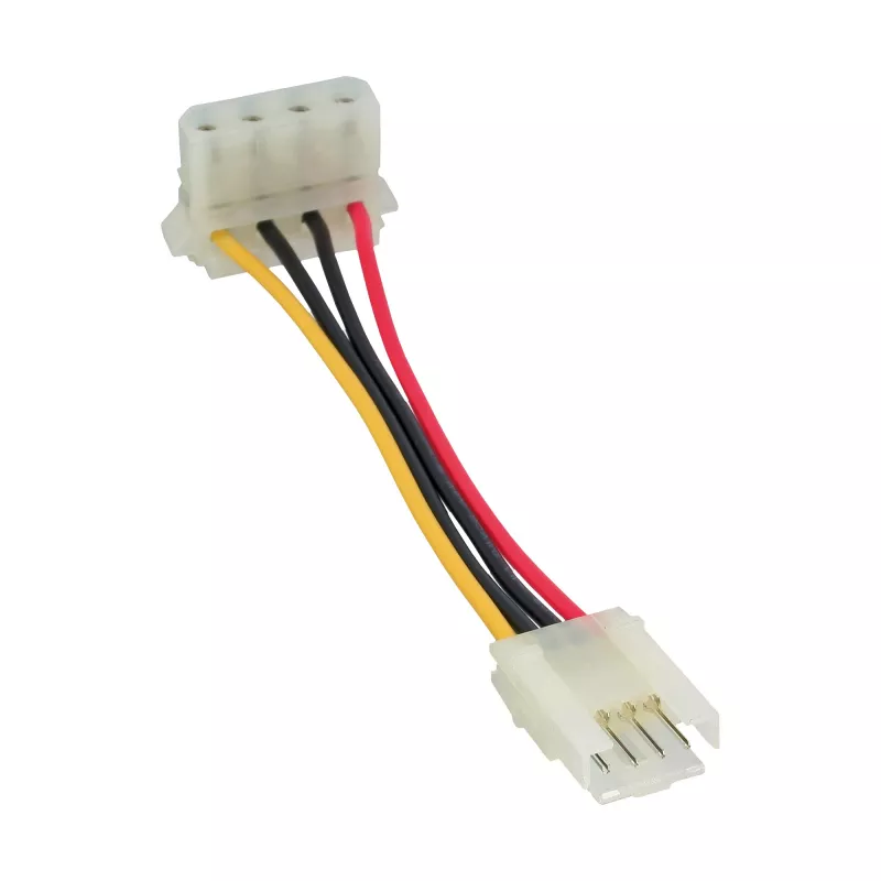 InLine virtasovitin sisäinen floppy naaras / Molex 4-pin uros 0,06 m