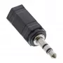 Äänisovitin 2,5 mm kuulokejakki / 3,5 mm kuulokepistoke stereo InLine 99309