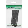 InLine jatkopistorasia, 4-osainen suojakosketin CEE 7/3, musta, 3 m