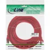 InLine verkkokaapeli F/UTP Cat.5e punainen 10 m